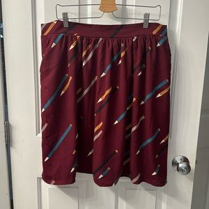 Jessy B brand, 1X midi skirt, pocketed, bought on ModCloth.